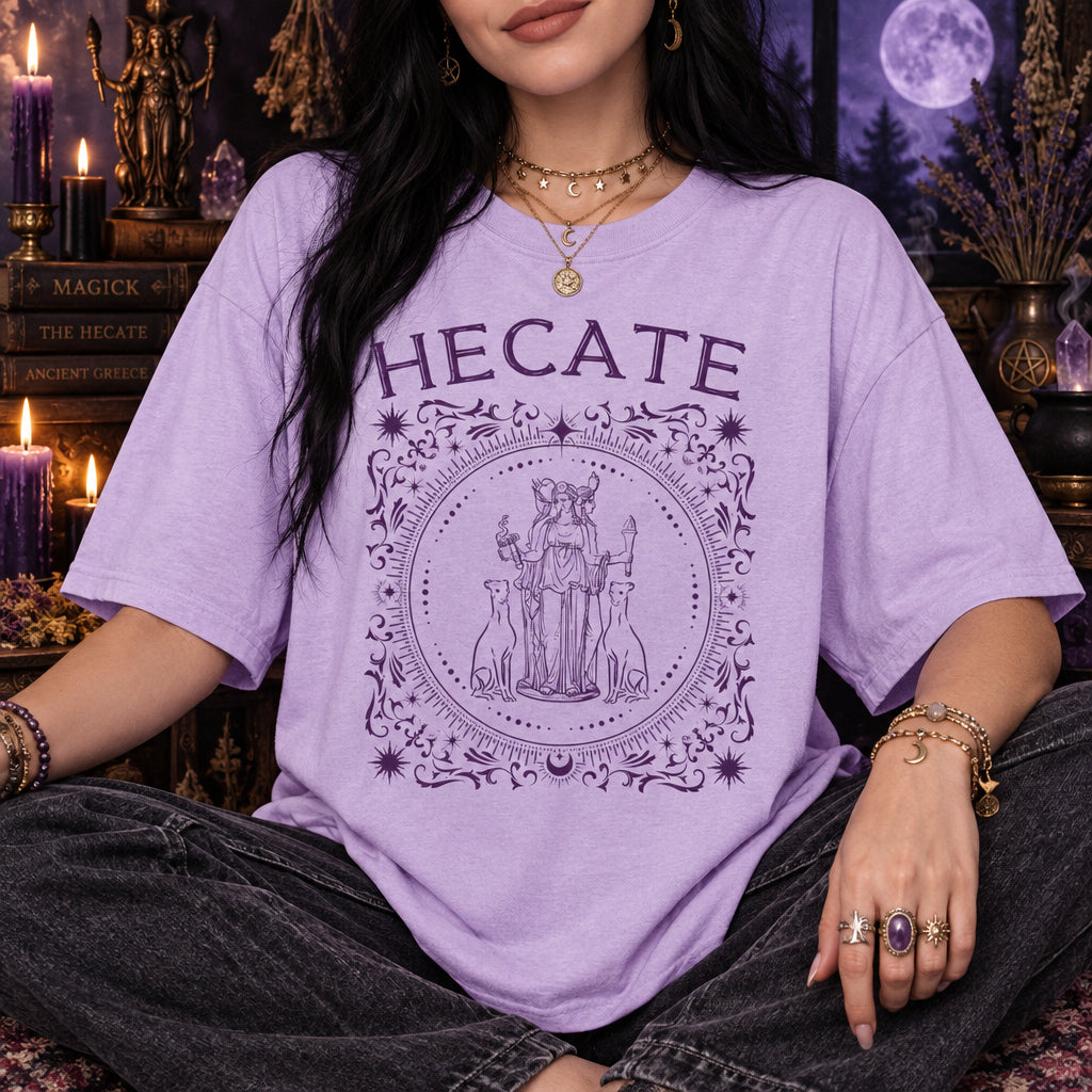 Hecate Statue Light Academia Shirt ,Goddess Hekate Greek Goddess Greek Icons Greek Mythology Witchy Stuff Hekate Greek Mythology Gift