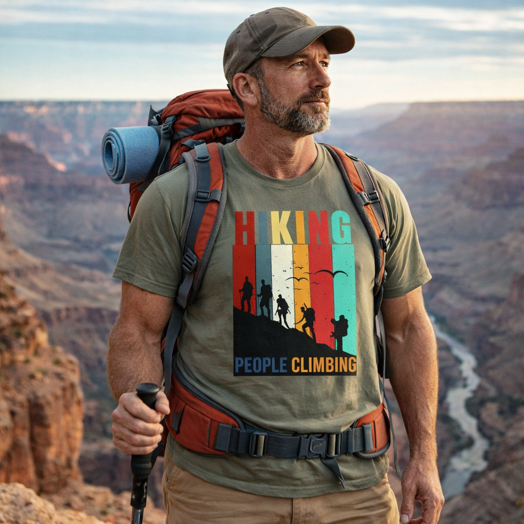 Hiking climbing T shirts , Adventure, Wild life T shirts , Traveling , Nature , Camper , unisex T shirts