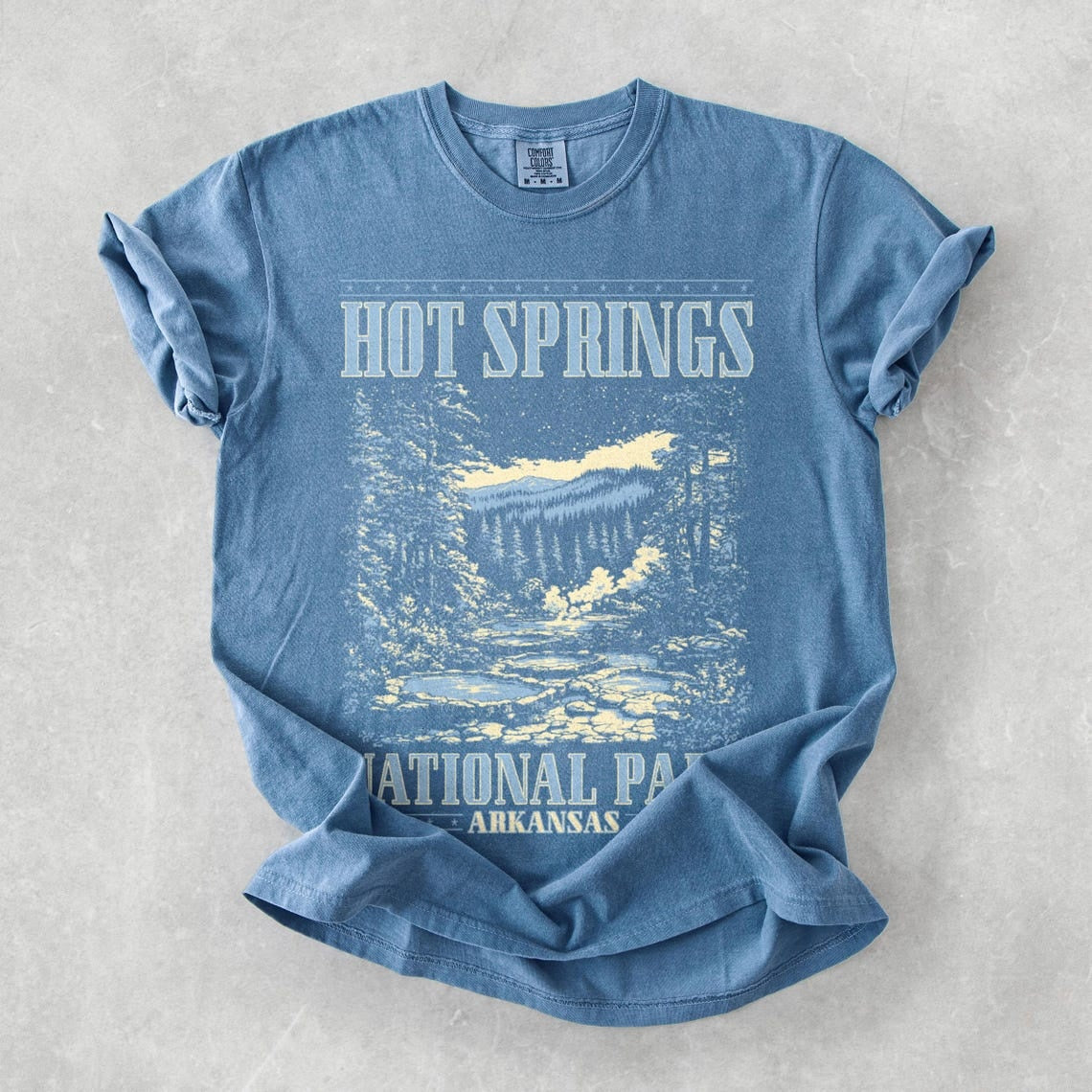 Hot Springs National Park Shirt, National Park Comfort Colors T-Shirt, Arkansas Shirt, 63 Parks Shirt, Granola Aesthetic Nature Graphic Tee