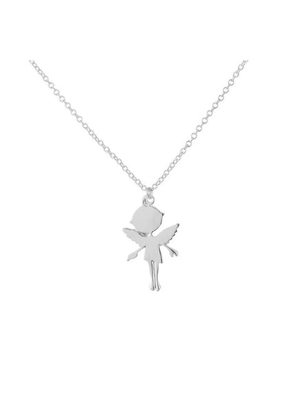 Angle Girl Silver Necklace