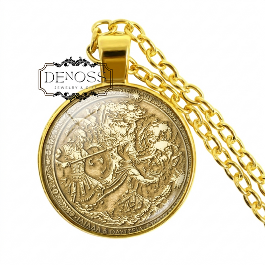 Iliad and Odyssey Pendant Necklace