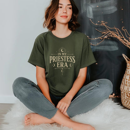 In My Priestess Era Shirt ,Spiritual Gift For Women Divine Feminine Occult Aesthetic Shirt ,Witchy Stuff Tarot Inspired Shirt ,Spiritual Girl
