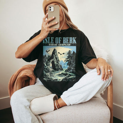 Isle of Berk Shirt - Movie Comfort Colors T-Shirt, Dragonrider Shirt, Dragon Rider Tee, Flying Dragons Movie Lover Shirt, Dragon Lovers Gift