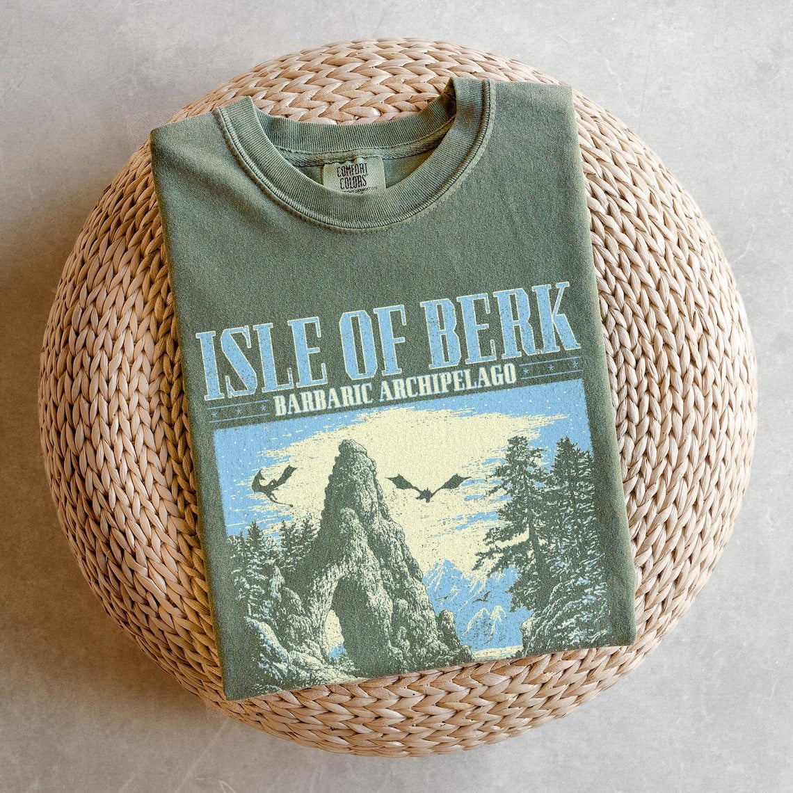 Isle of Berk Shirt - Movie Comfort Colors T-Shirt, Dragonrider Shirt, Dragon Rider Tee, Flying Dragons Movie Lover Shirt, Dragon Lovers Gift