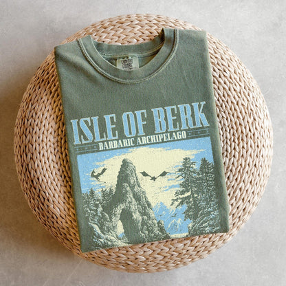 Isle of Berk Shirt - Movie Comfort Colors T-Shirt, Dragonrider Shirt, Dragon Rider Tee, Flying Dragons Movie Lover Shirt, Dragon Lovers Gift