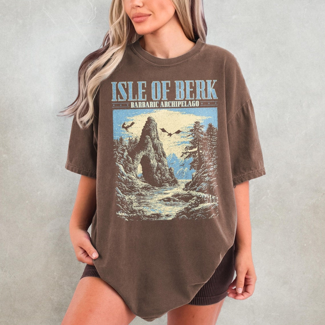 Isle of Berk Shirt - Movie Comfort Colors T-Shirt, Dragonrider Shirt, Dragon Rider Tee, Flying Dragons Movie Lover Shirt, Dragon Lovers Gift