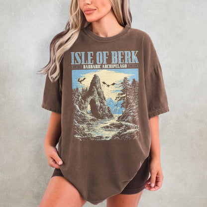 Isle of Berk Shirt - Movie Comfort Colors T-Shirt, Dragonrider Shirt, Dragon Rider Tee, Flying Dragons Movie Lover Shirt, Dragon Lovers Gift