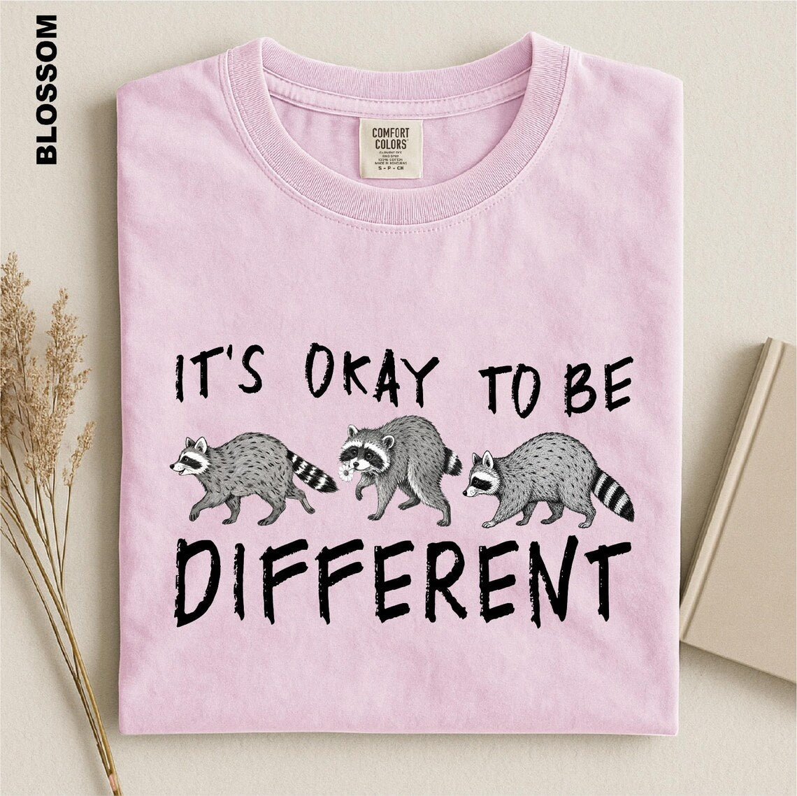 It's Okay To Be Different Shirt, Raccoon Trio Graphic Tee, Autism Awareness Animal T-shirt, Jimothy Neurodiversity Sweater, Inclusion Gift