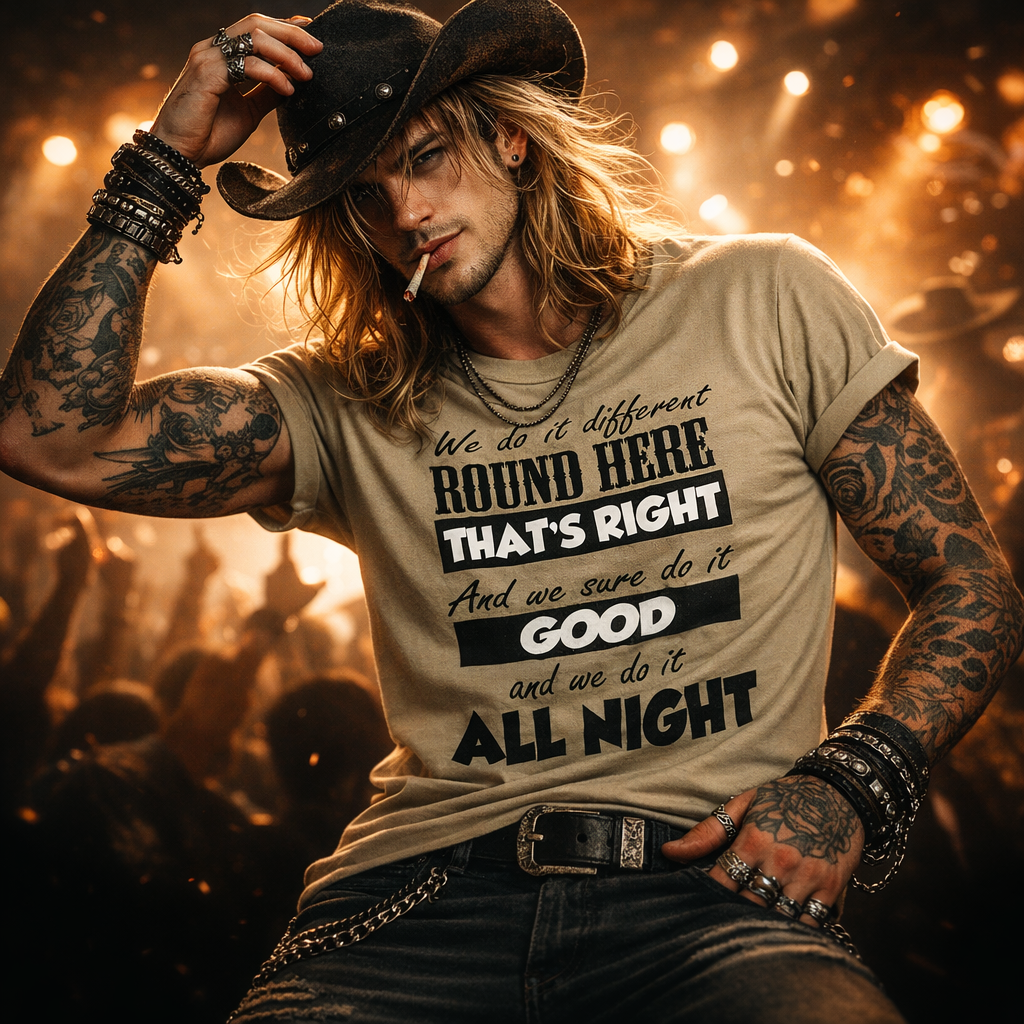 Jason Aldean tshirt,Dirt Road Anthem,We do it different 'round here that's right Tshirt