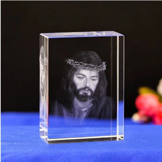 Jesus Crystal Laser Engrave Religious gift,Home Decor