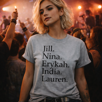 Jill Scott,Nina Simone,India Arie,Erykah Badu,Lauren Hill T-shirt