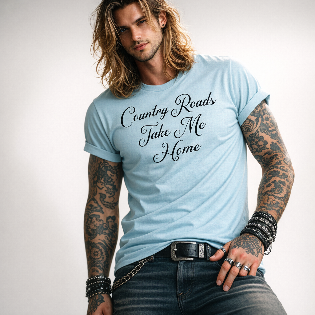 John Denver tshirt,Country Roads Take Me Home ,Country Music Tshirt