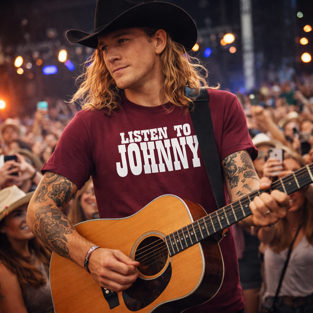 Johnny Cash,LISTEN TO JOHNNY CASH,Country Music Tshirt