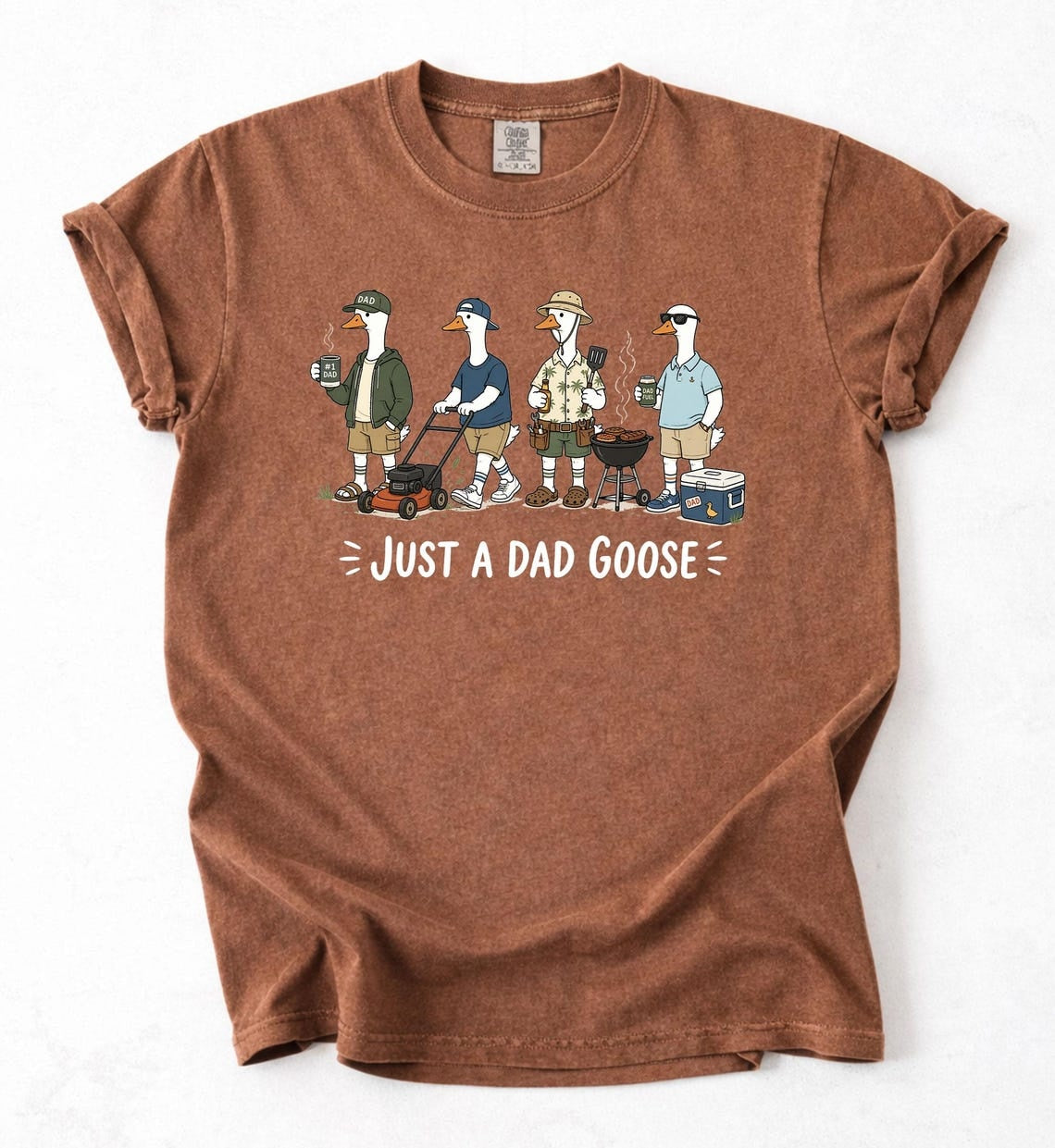 Just A Dad Goose Funny Dad Husband Humor Father's Day T-Shirt