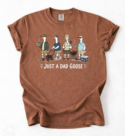 Just A Dad Goose Funny Dad Husband Humor Father's Day T-Shirt