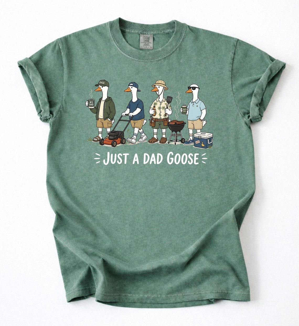 Just A Dad Goose Funny Dad Husband Humor Father's Day T-Shirt