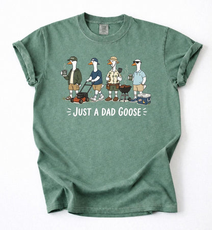 Just A Dad Goose Funny Dad Husband Humor Father's Day T-Shirt