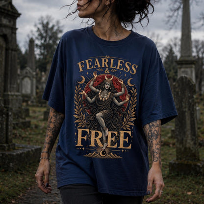 Kali Goddess Shirt ,Dark Feminine Kali Ma Female Rage Shirt ,Occult Clothing Whimsigoth Alt Clothing Goth Clothes Kali Art Dark Fantasy