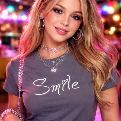 Katy Perry Tshirt,Smile,lyric Music Tshirt