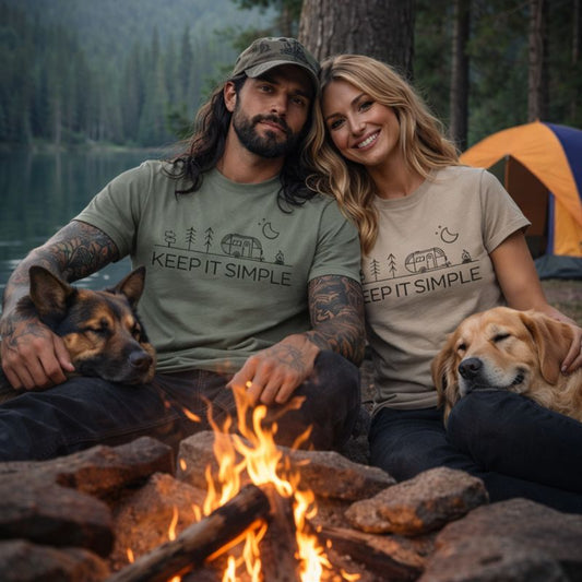 Keep It Simple T shirts,summer holiday gifts , Adventure ,Traveler Camper unisex T shirts