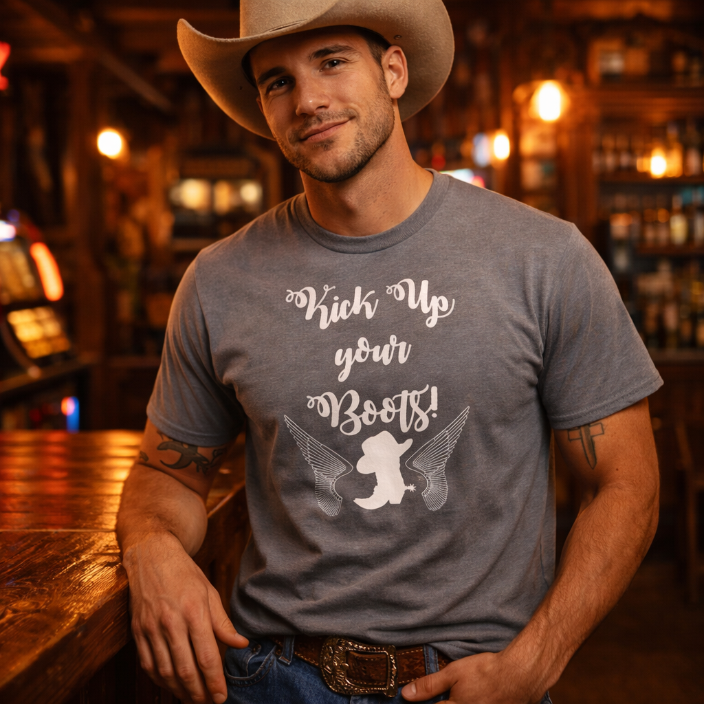 Kick Up Your Boots,Graphic Tee,Country music T Shirt