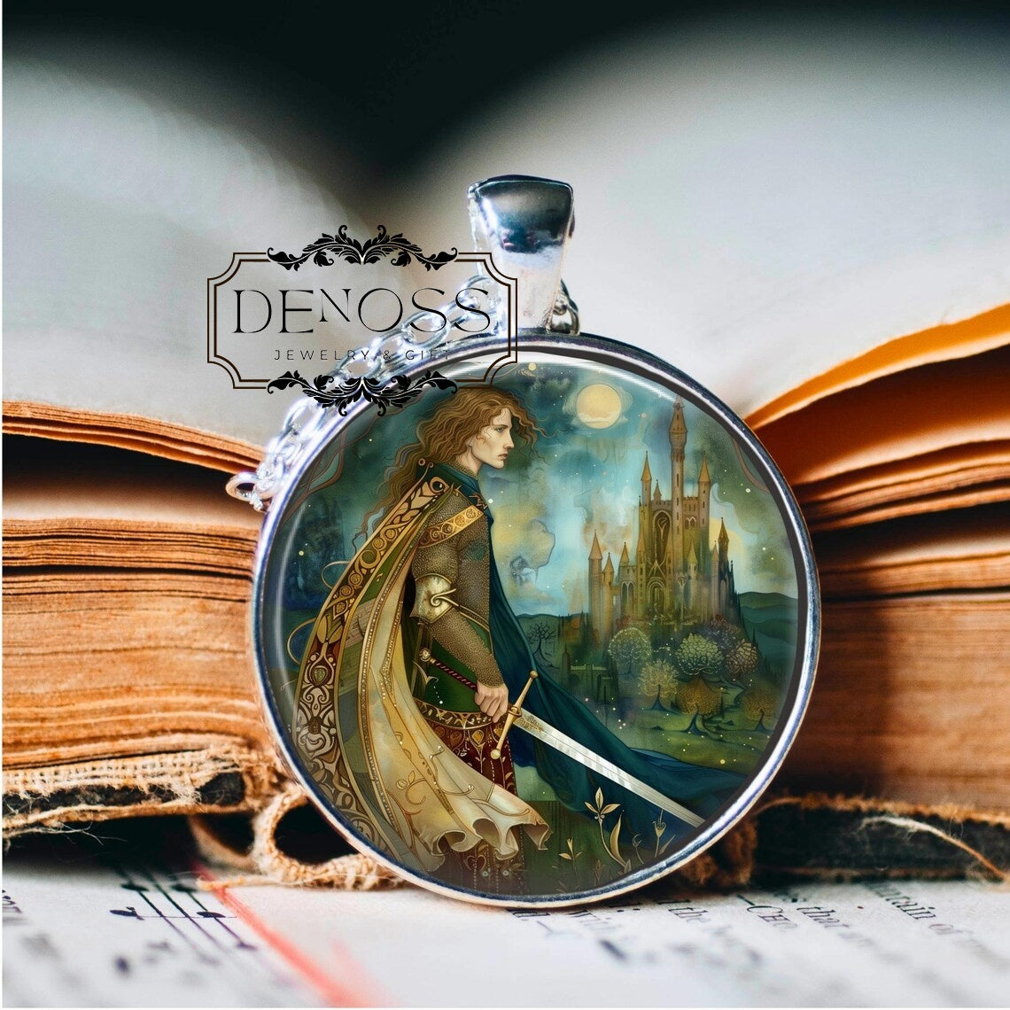 King Arthur Pendant Necklace,Legend of Camelot Jewellery