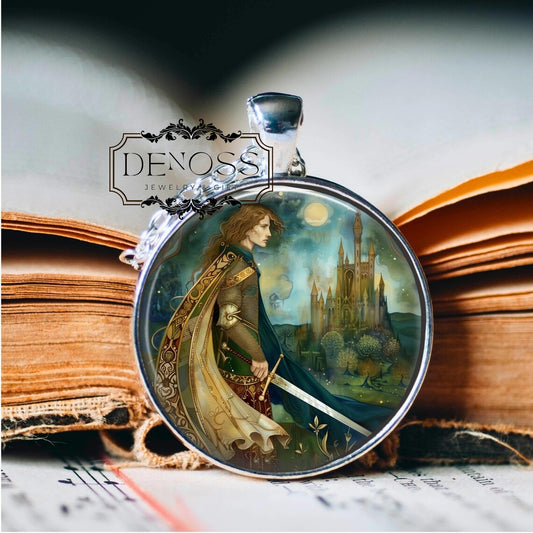 King Arthur Pendant Necklace,Legend of Camelot Jewellery - Denoss