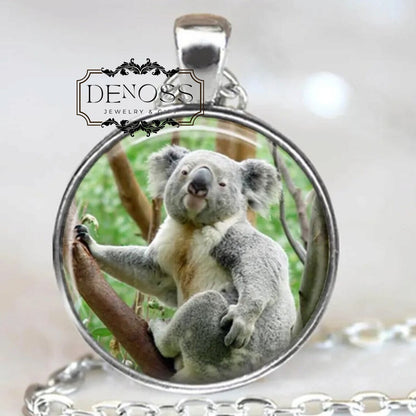 Koala Bear Pendant Necklace,Koala Charm Jewelry
