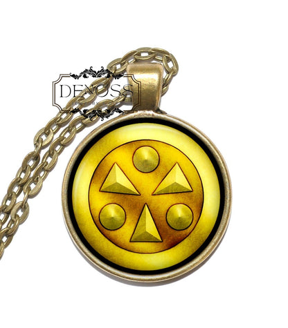 LIGHT MEDALLION Necklace,Legend of Zelda,Link,Ocarina of Time,Six Medallions,Art Pendant Necklace,Handmade Jewelry