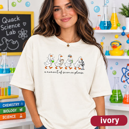 Lab Experiment Duck Shirt, Funny Science T-Shirt, Scientist Chemist Biologist Gift, Student Lab Tech Apparel.