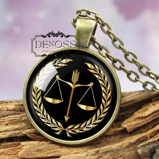 Law Scale and Lady Justice Statue Pendant Necklace,Themis Goddess of Fairness,Goddess of Law,Lawyer Gift,Attorney Gift,Lady Justice