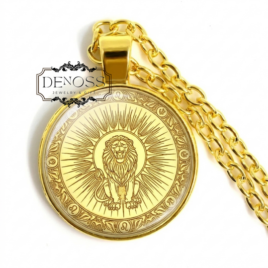 Leo Zodiac Necklace Astrology Pendant