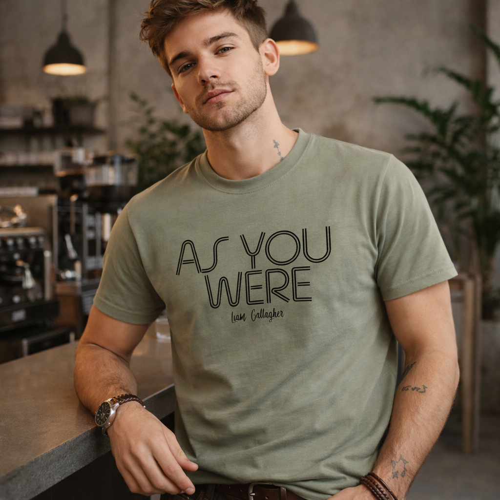 Liam Gallagher,Oasis Tshirt,As You Were lyric Tshirt