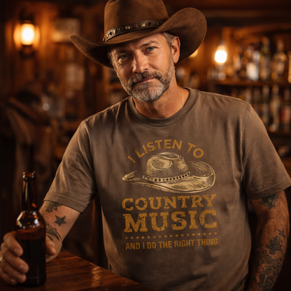 Listen to country music Country Music Tshirt