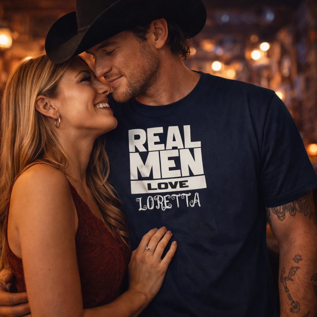 Loretta Lynn,Real Men listen,s Country Music Tshirt