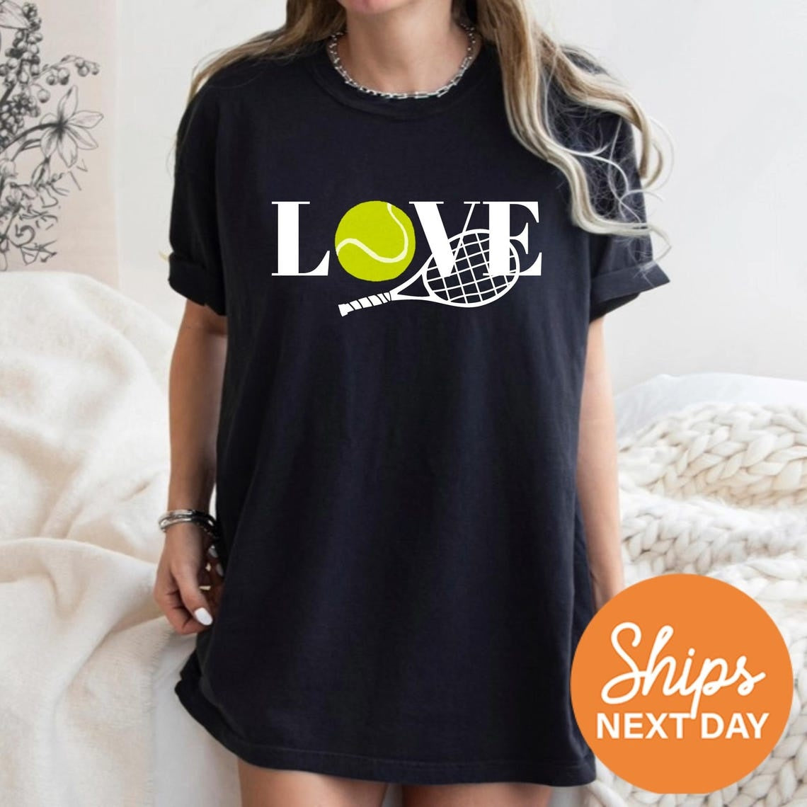 Love Tennis Shirt, Tennis Tee Shirt, Cute Tennis Shirt for Women, Tennis Mom Shirt, Tennis Love Shirt, Gift for Tennis Player, Sports Shirt