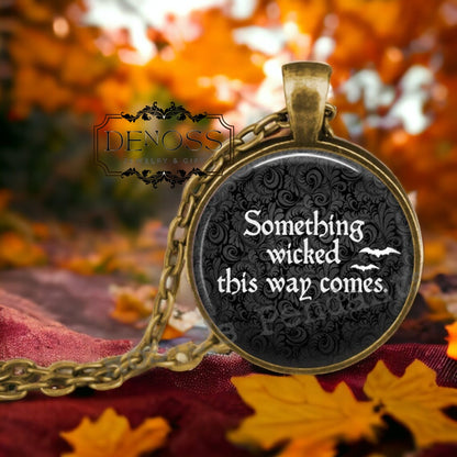 Macbeth Quote Pendant Necklace,Shakespeare Literary Jewelry