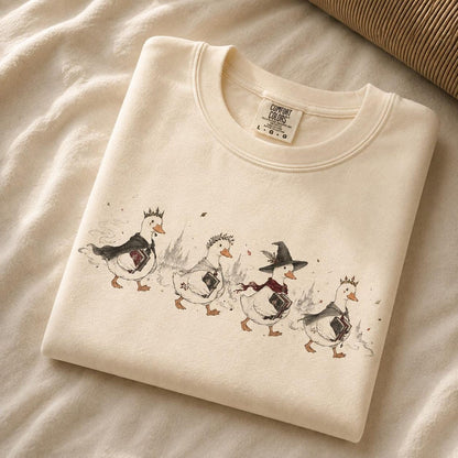 Magic Ducks Shirt, Fantasy Duck Tee, Magical Book Lover , Literary Gift for Readers