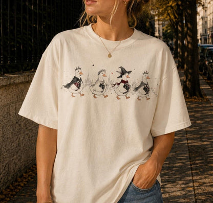 Magic Ducks Shirt, Fantasy Duck Tee, Magical Book Lover , Literary Gift for Readers