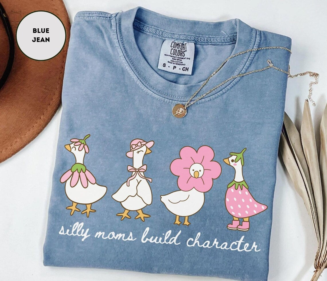 Mama Goose Shirt ,Comfort Colors Silly Goose Shirt For Mom ,Funny Mom Shirt ,Mother's Day Gift ,Silly Goose Mom T-shirt