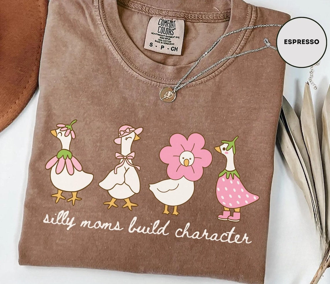 Mama Goose Shirt ,Comfort Colors Silly Goose Shirt For Mom ,Funny Mom Shirt ,Mother's Day Gift ,Silly Goose Mom T-shirt