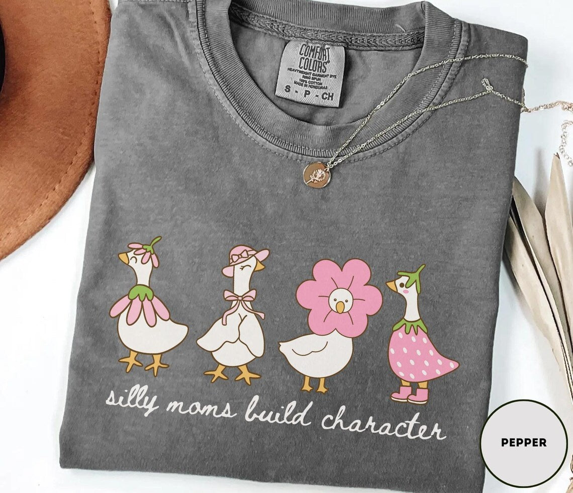 Mama Goose Shirt ,Comfort Colors Silly Goose Shirt For Mom ,Funny Mom Shirt ,Mother's Day Gift ,Silly Goose Mom T-shirt