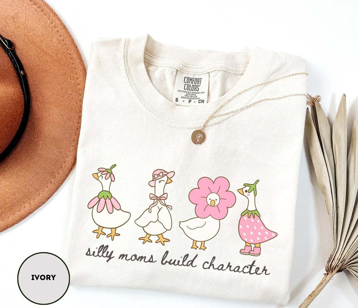 Mama Goose Shirt ,Comfort Colors Silly Goose Shirt For Mom ,Funny Mom Shirt ,Mother's Day Gift ,Silly Goose Mom T-shirt