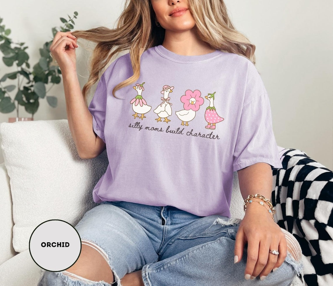 Mama Goose Shirt ,Comfort Colors Silly Goose Shirt For Mom ,Funny Mom Shirt ,Mother's Day Gift ,Silly Goose Mom T-shirt