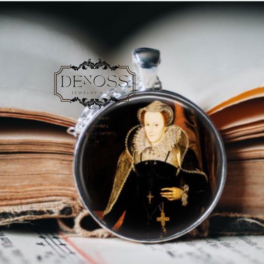 Mary Queen of Scots Pendant Necklace,Scottish History Jewellery,Royalty Gift - Denoss