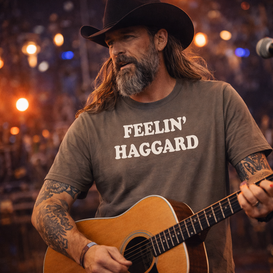 Merle Haggard Feelin' Haggard,Country Music Tshirt