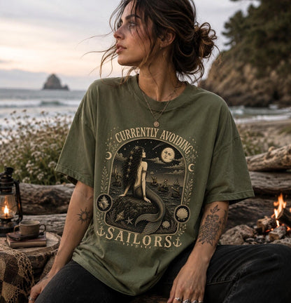 Mermaid Shirt ,Coastal Gothic Shirt ,Sea Witch Shirt ,Ocean Themed Gifts Siren Vintage Mermaid Shirt ,Funny Mermaid Shirt ,Whimsigoth Clothing