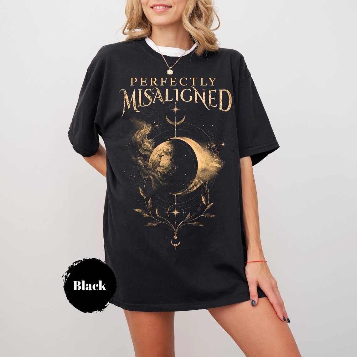 Moon Phase Shirt, Celestial Graphic Tee, Spiritual Aesthetic Shirt, Witchy Lunar T-Shirt, Mystical Moon Gift