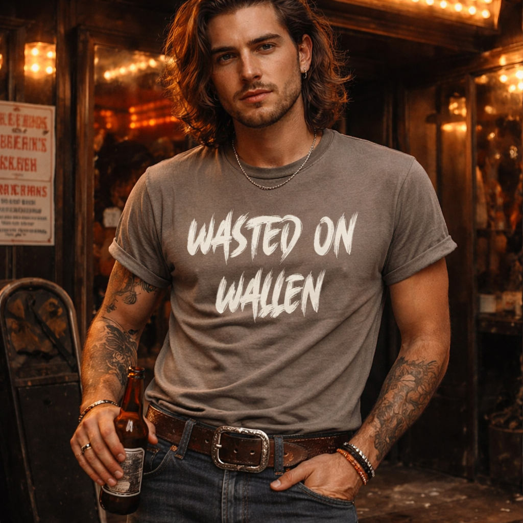 Morgan Wallen,Wasted On wallen Tshirt
