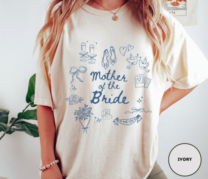 Mother Of The Bride Shirt ,Comfort Colors Getting Ready Outfit Mom Of Bride Shirt For Bride Mom Wedding Merch Mob Shirt Mob gifts